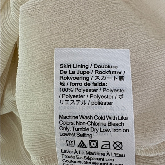 NWT J. Crew Pleated Ballet Dress in Stretch Cotton Blend Cream Date Night Size M - Picture 12 of 13